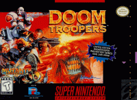 Doom Troopers Super Nintendo  box art